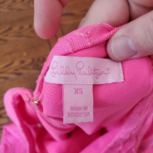 Lilly Pulitzer mango retro knit jacquard tropical - Picture 4 of 6